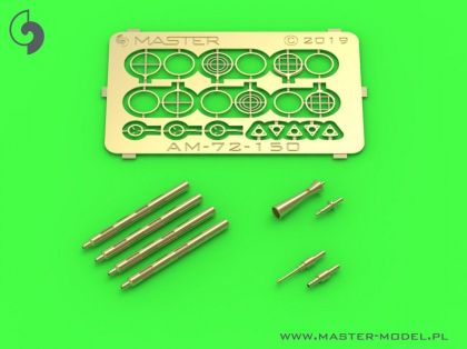 1:72 PZL P11a/b/c - details set - wz. 33 machine gun barrels, gunsight and Venturi Tube