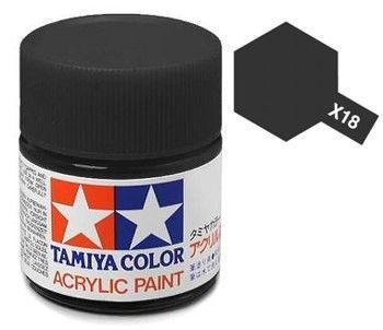 X-18 Semi Gloss Black 23ml