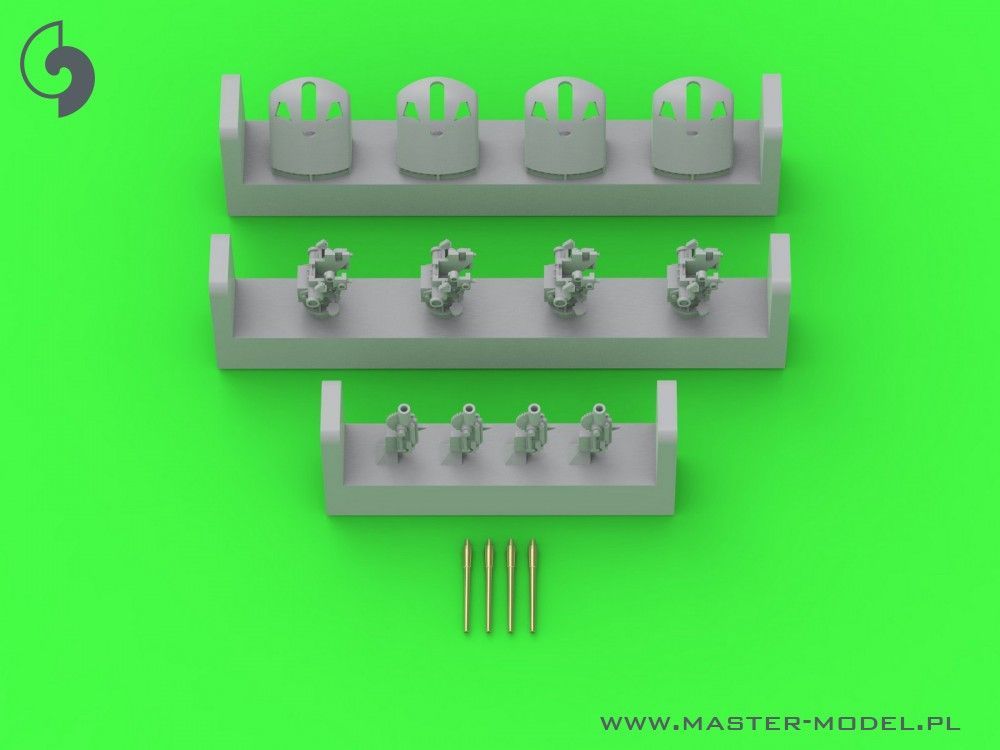 1:350 German gun 8,8cm/45 (3.46in) Flak L/45 - used on most German warships of WWI