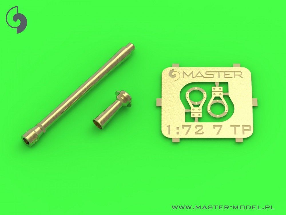 1:72 Polish light tank 7TP - 37mm Bofors wz.36 gun barrel and signal horn