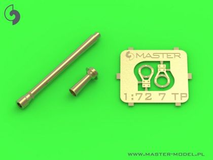 1:72 Polish light tank 7TP - 37mm Bofors wz.36 gun barrel and signal horn