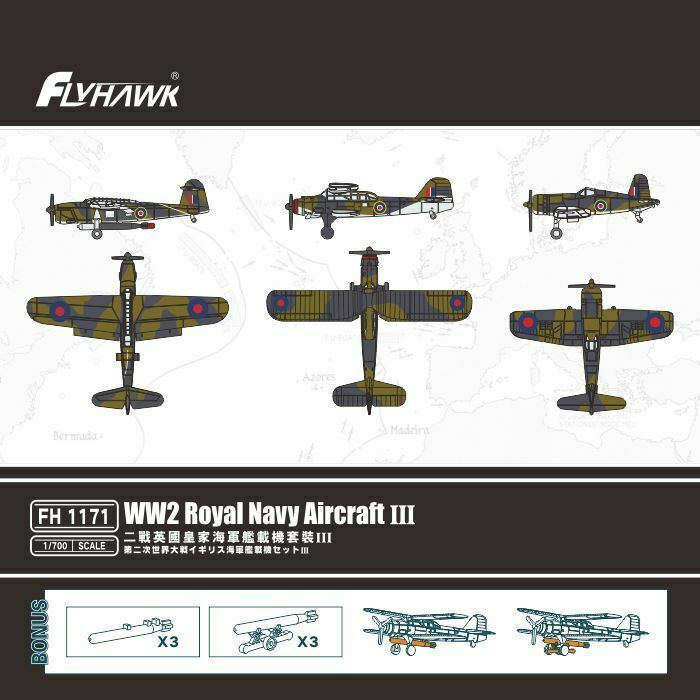 1:700 WWII Royal Navy Aircraft III