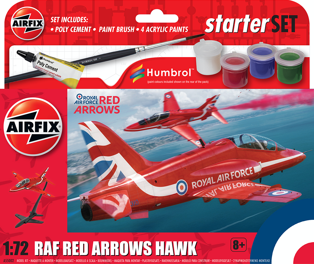 1:72 Starter Set Red Arrows Hawk