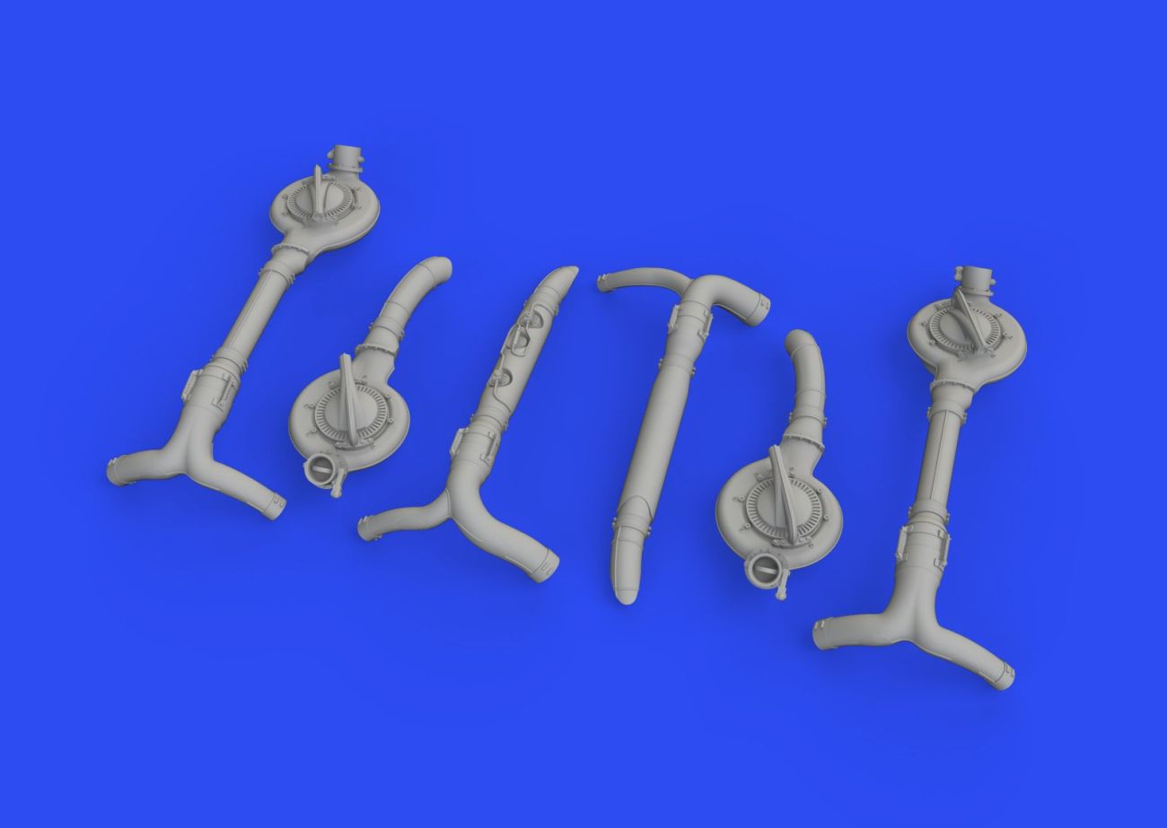 1:48 Boeing B-17F Flying Fortress superchargers