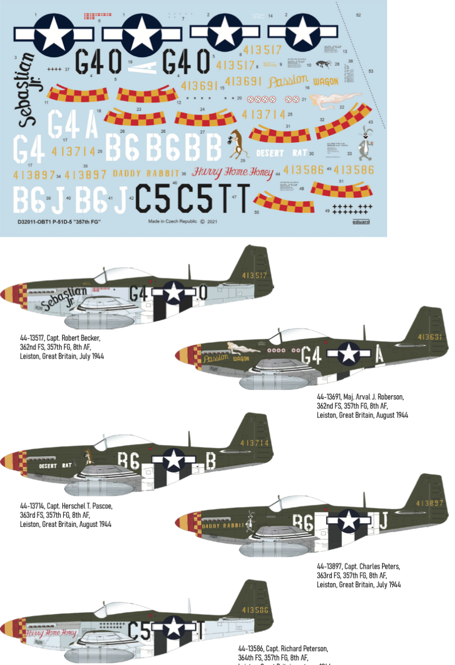 1:32 North-American P-51D-5 Mustang '357th FG