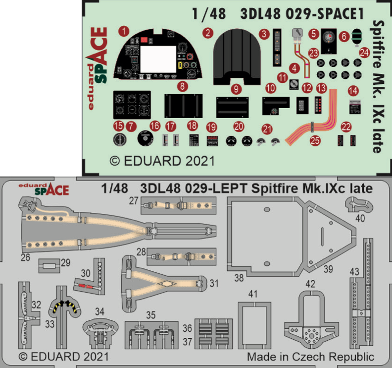 1:48 Supermarine Spitfire Mk.IXc late version SPACE