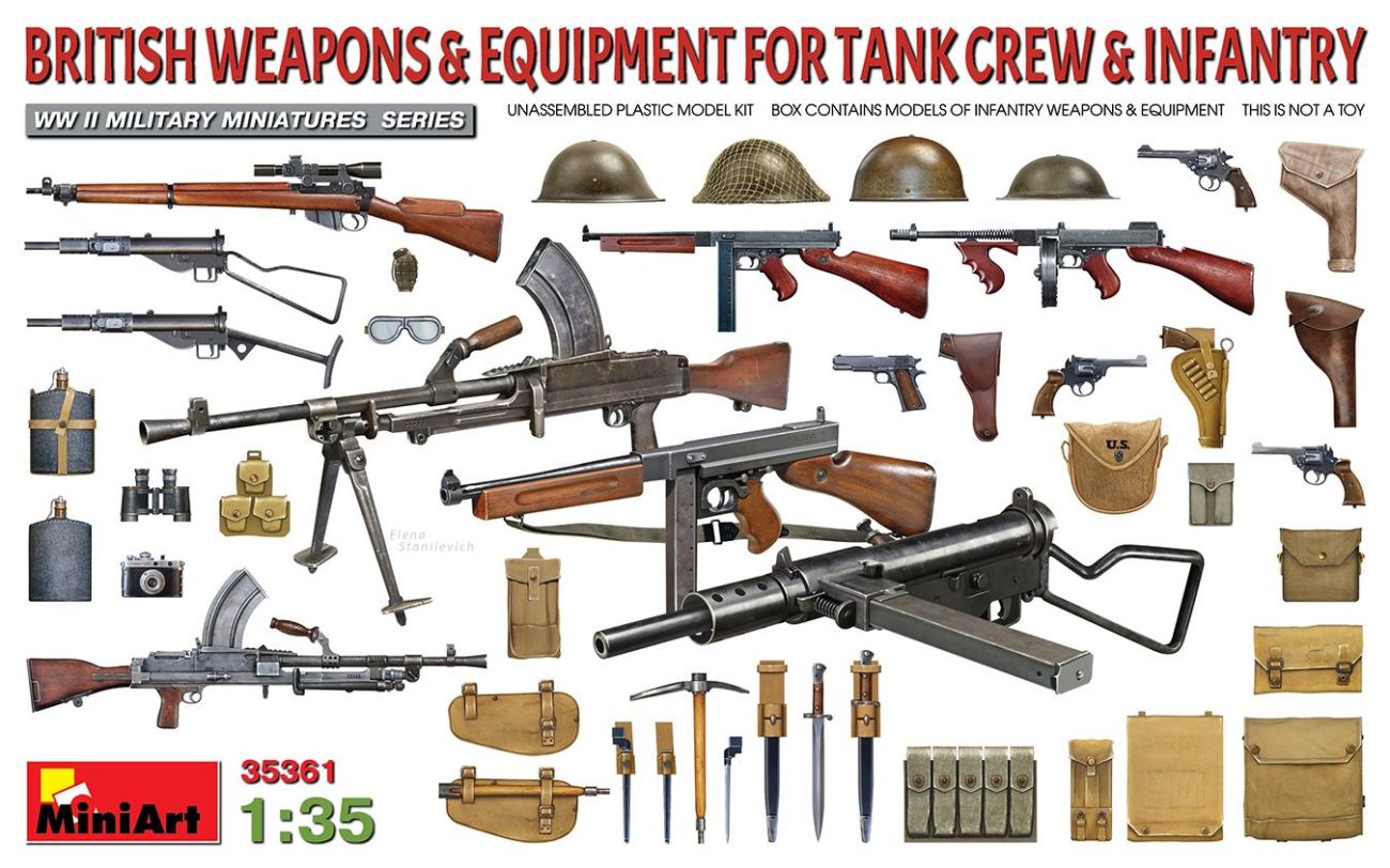 1:35 BRITISH WEAPONS & EQUIPMENT FOR TANK CREW & INFANTRY