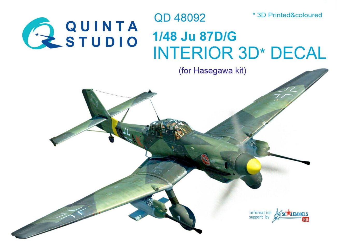 1:48 Ju 87D/G interior 3D decals (for Hasegawa kit)