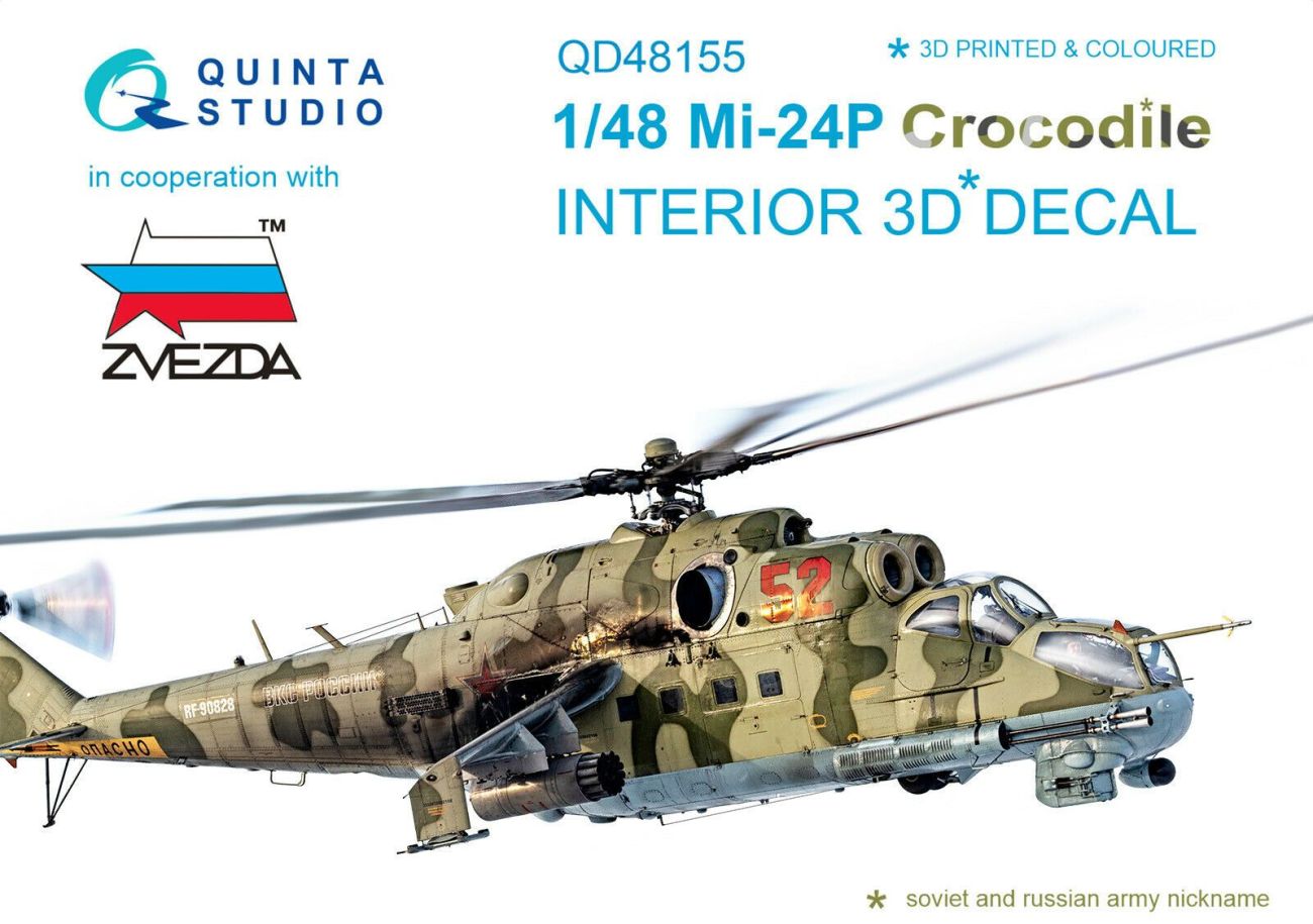 1:48 Mi-24P interior 3D decals (for Zvezda kit)