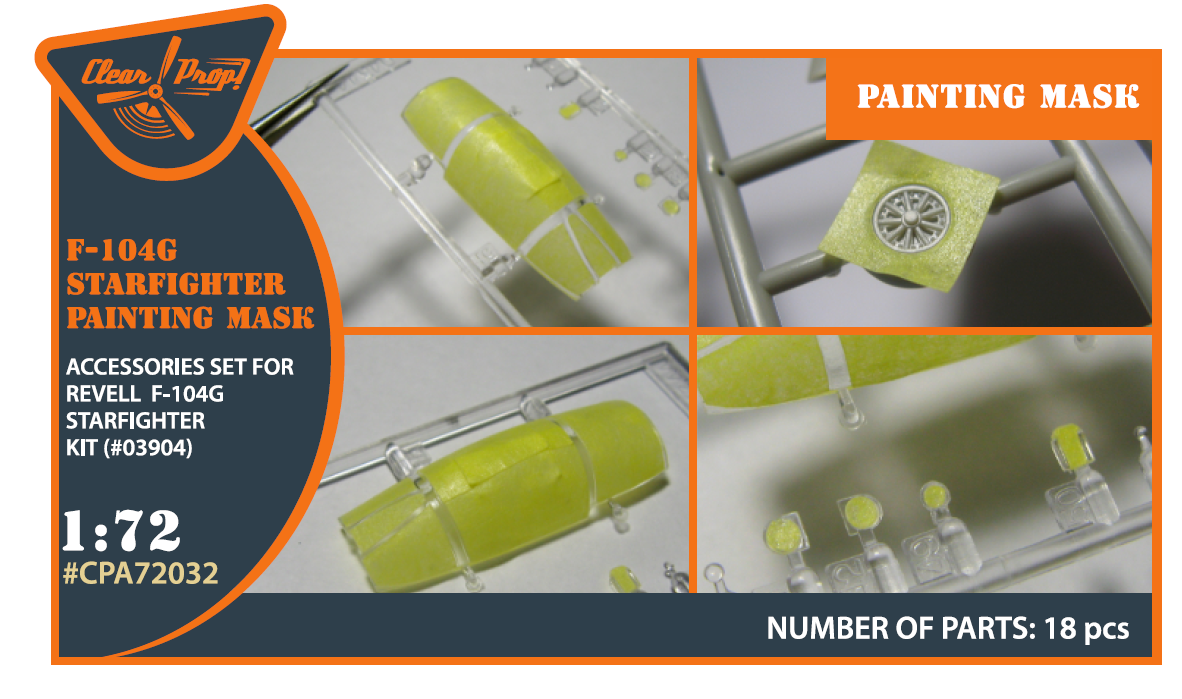 1:72 Lockheed F-104G Starfighter painting mask