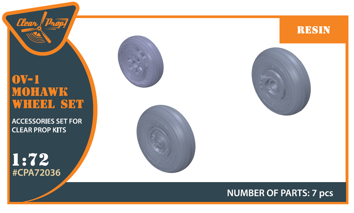 1:72 OV-1A/OV-1B/OV-1C/OV-1D Mohawk wheels set