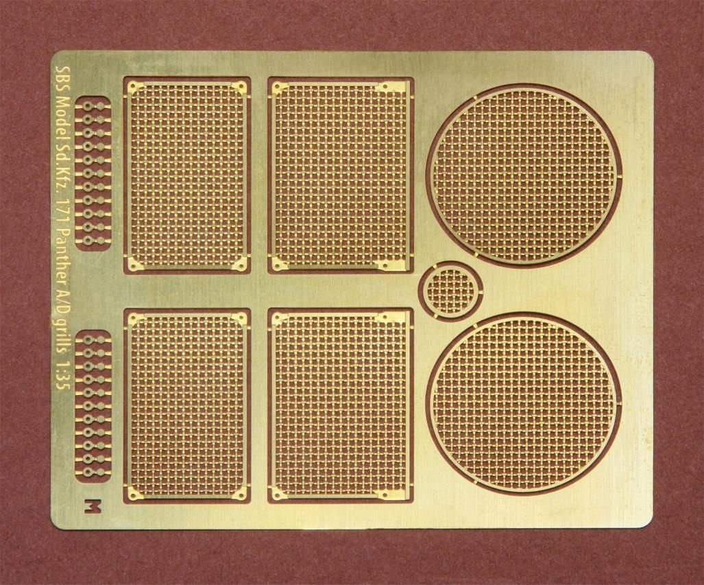 1:35 Sd.Kfz. 171 Panther A/D grille for Meng kit