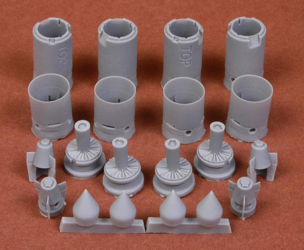 1:48 B-58 Hustler seamless engine intakes for Revell/Monogram kit