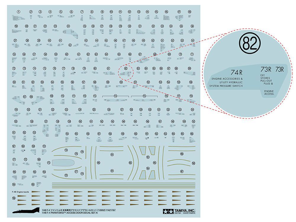 1:48 F-4 Phantom II Decal Set A