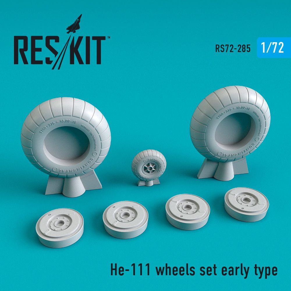 1:72 Heinkel He-111 wheels set early type
