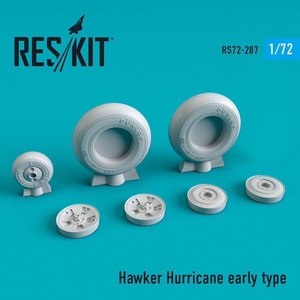 1:72 Hawker Hurricane wheels set early type