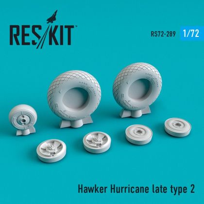 1:72 Hawker Hurricane wheels set late type 2