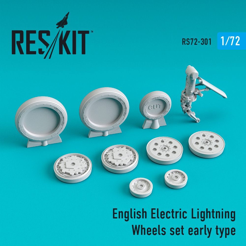 1:72 BAC/EE Lightning Wheels set early type