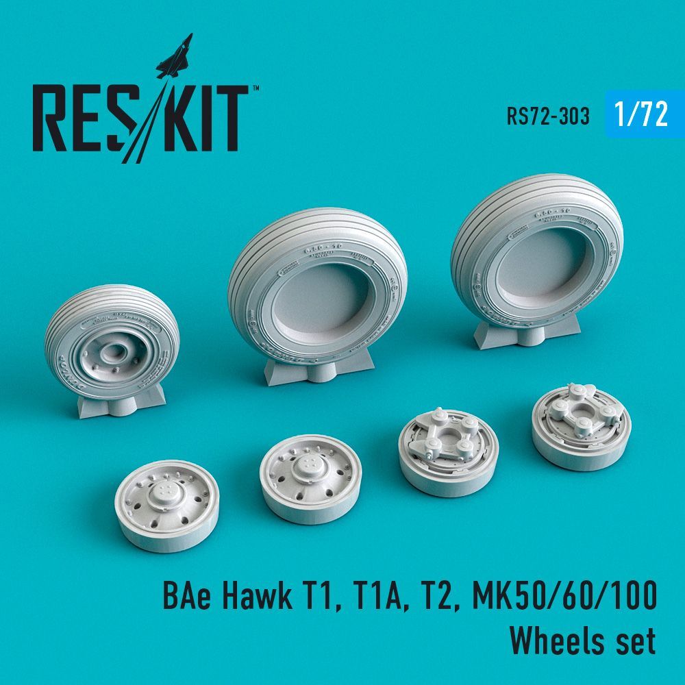 1:72 BAe Hawk T.1, T.1A, T2, Mk.50/Mk.60/Mk.100 Wheels set