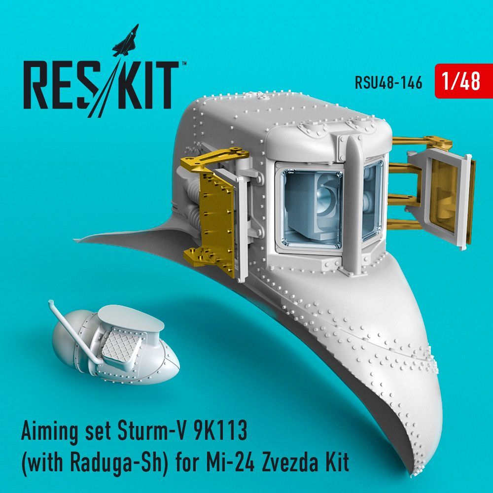 1:48 Aiming set Sturm-V 9K113 (with Raduga-Sh) for Mil Mi-24V/VP