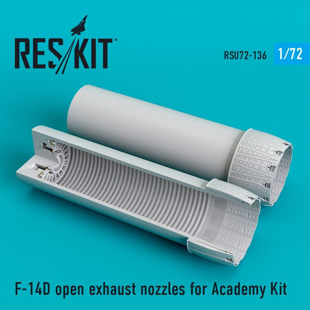 1:72 Grumman F-14D Tomcat open exhaust nozzles