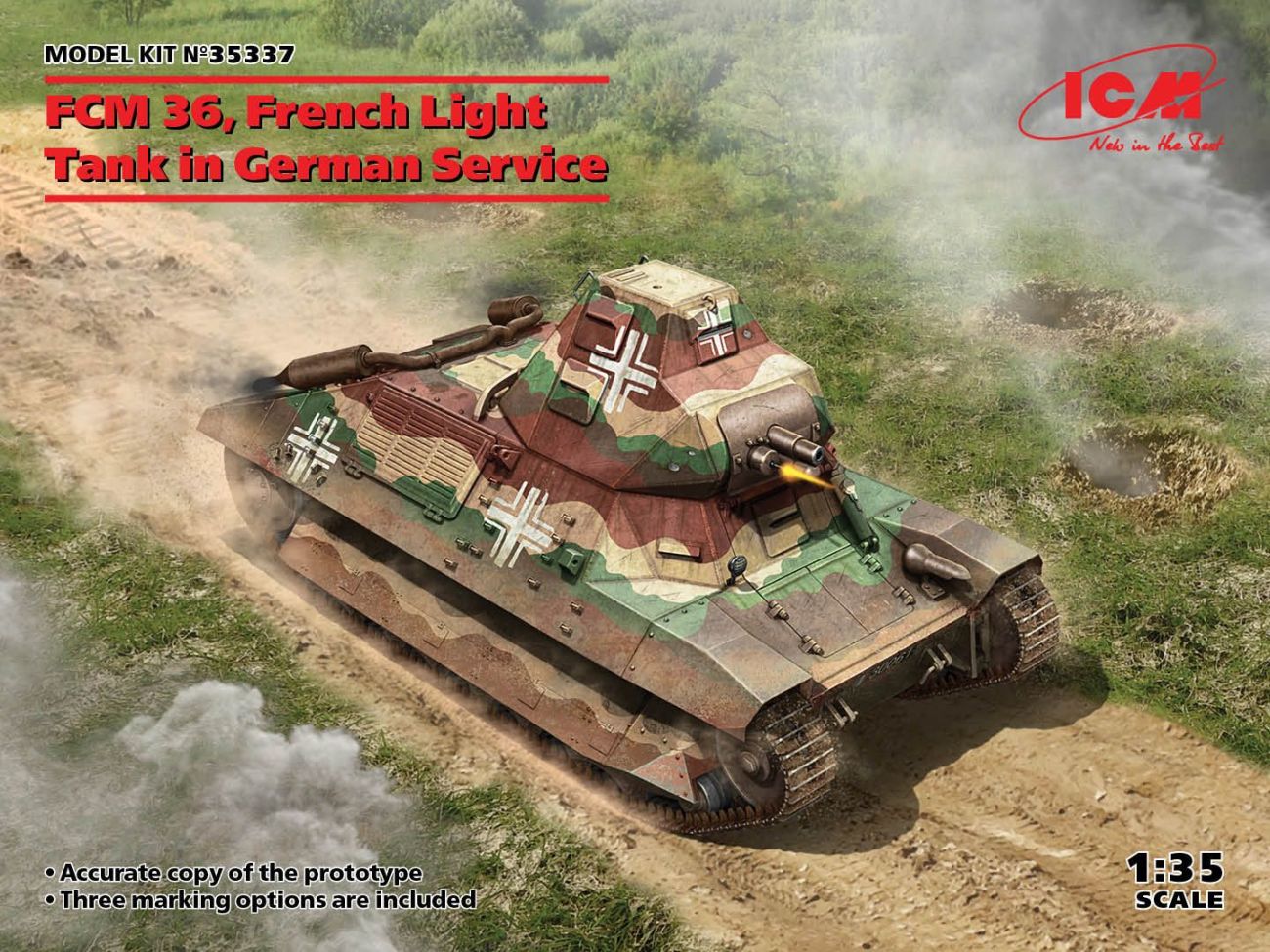1:35 FCM 36 French Light Tank in German Service