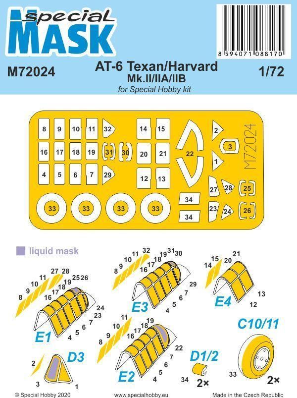 1:72 AT-6 Texan/Harvard Mk.II/IIA/IIB Mask
