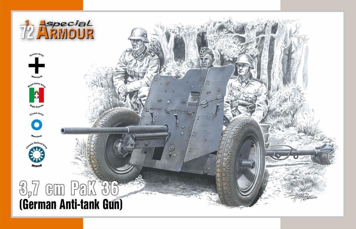 1:72 3,7 cm PaK 36 ‘German Anti-tank Gun’