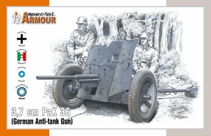 1:72 3,7 cm PaK 36 ‘German Anti-tank Gun’