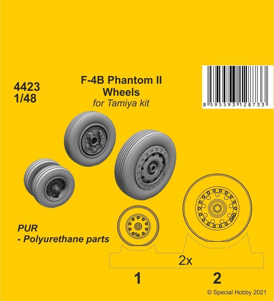 1:48 F-4B Phantom Wheels (from Tamiya kit)