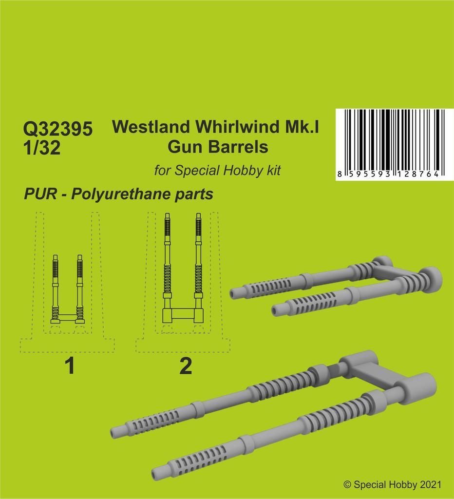 1:32 Westland Whirlwind Mk.I Gun Barrels