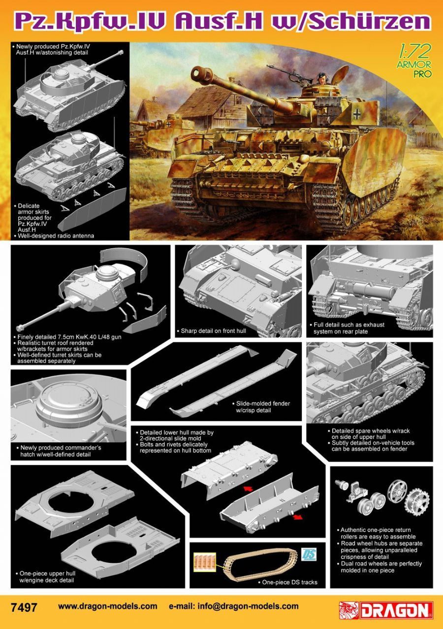 1:72 Pz.Kpfw.IV Ausf.H w/Schurzen
