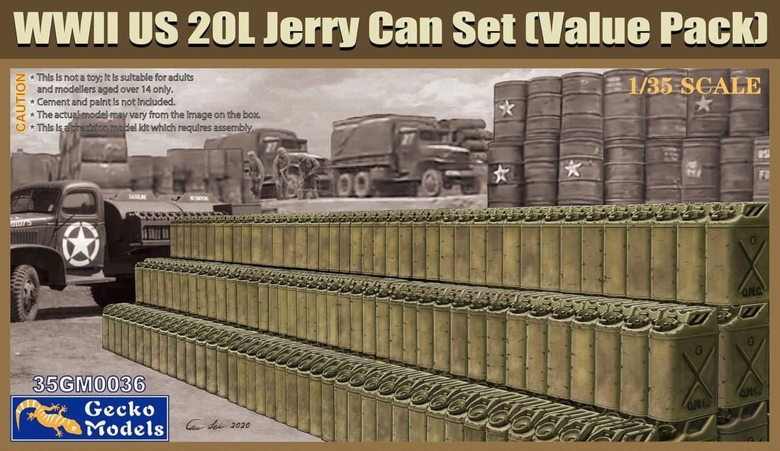 1:35 WWII US 20L Jerry Can Set (Value Pack)