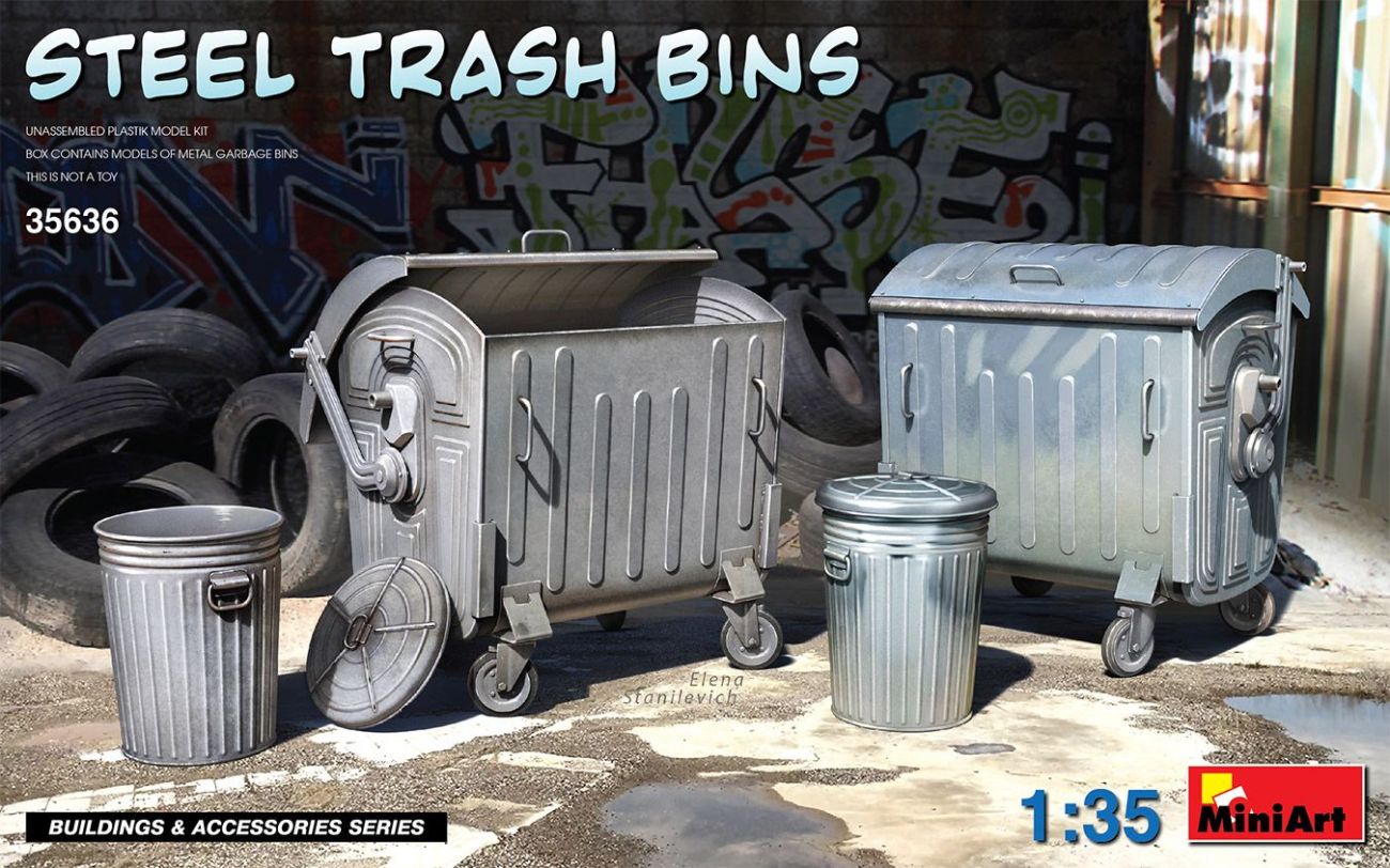 1:35 STEEL TRASH BINS