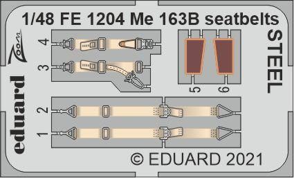 1:48 Me 163B seatbelts STEEL