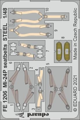 1:48 Mi-24P seatbelts STEEL