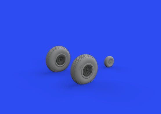 1:48 B-17 wheels block tread