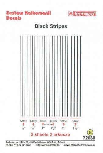 1:72 Black Stripes