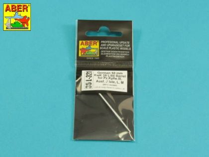 1:35 German 50 mm KwK39L/60 barrel fo Pz.Kpfw.III Ausf.J late, L, M