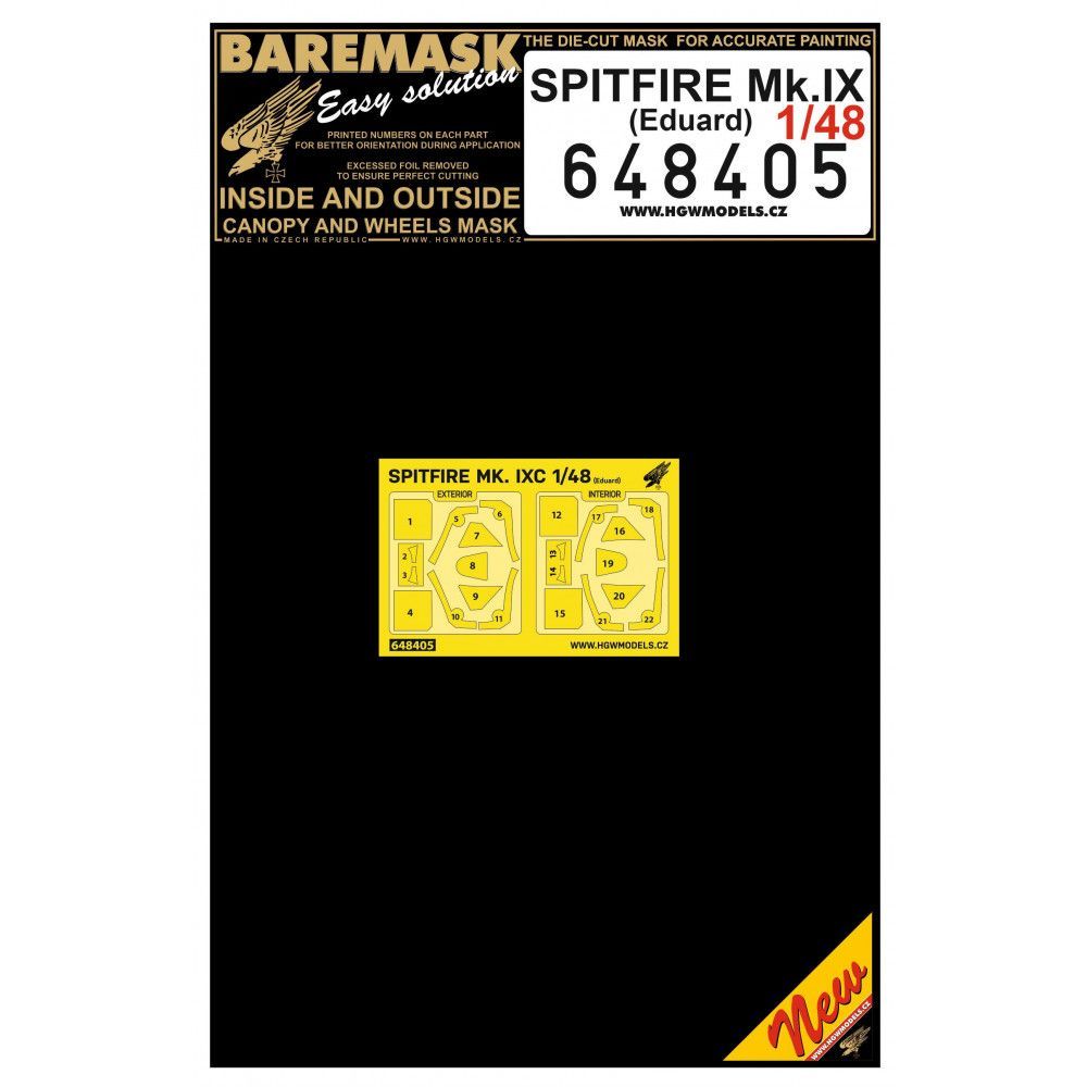 1:48 SPITFIRE MK.IX - MASKS