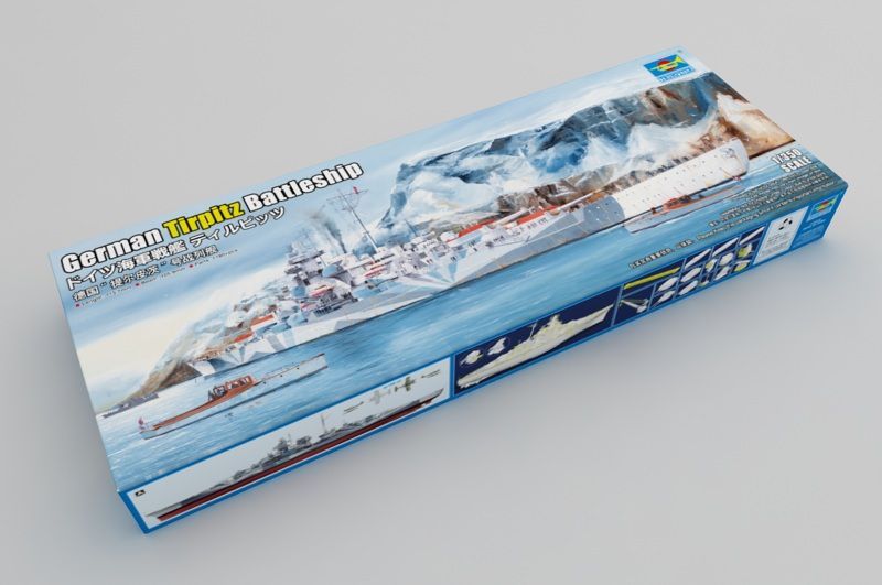 1:350 German Tirpitz Battleship