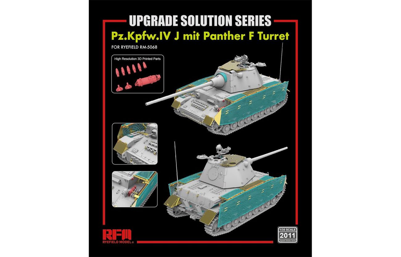 1:35 Upgrade set for 5068 Pz.Kpfw.IV J mit Panther F Turret