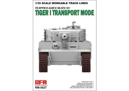 1:35 Workable Track Links Tiger I Transport Model