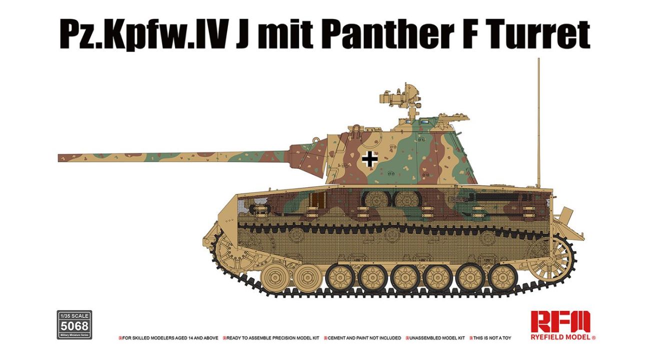 1:35 Pz.Kpfw.IV J mit Panther F Turret