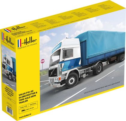 1:32 F12-20 GLOBETROTTER & TWIN-AXLE SEMI TRAILER