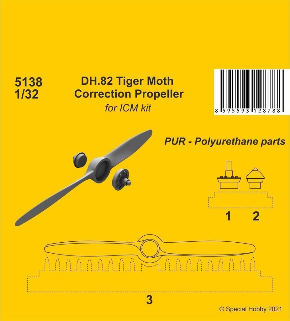 1:32 DH.82 Tiger Moth Correction Propeller(ICM kit)