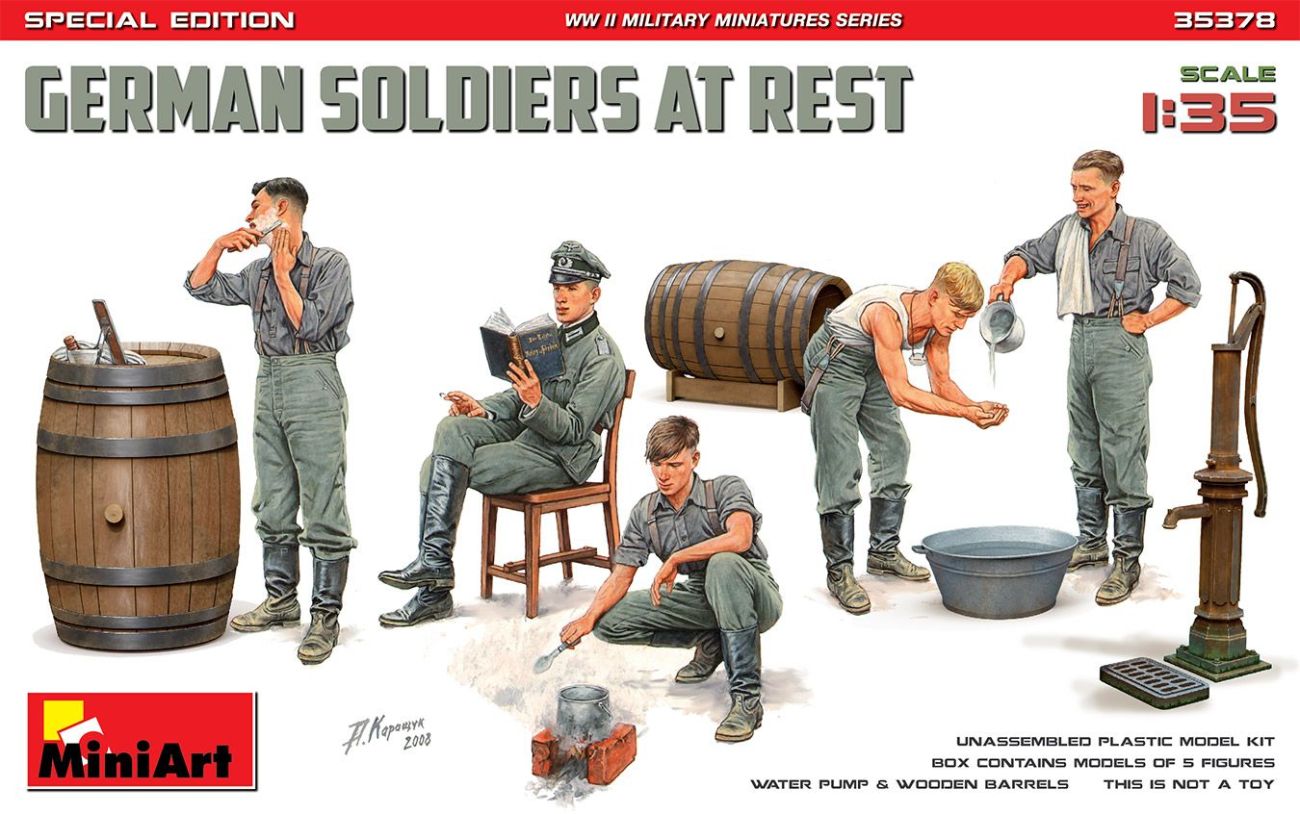 1:35 GERMAN SOLDIERS AT REST. SPECIAL EDITION