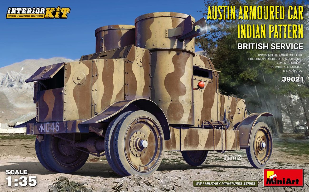 1:35 AUSTIN ARMOURED CAR INDIAN PATTERN. BRITISH SERVICE. INTERIOR KIT