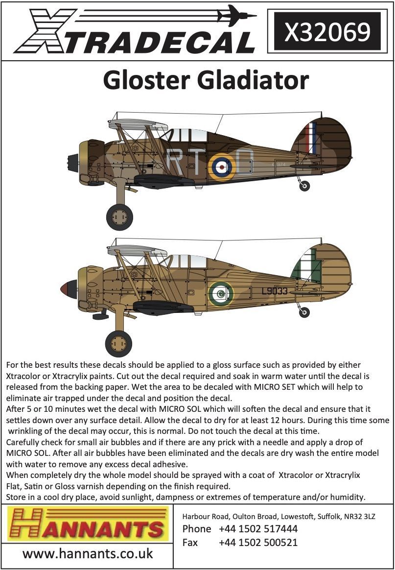 1:32 Gloster Gladiator