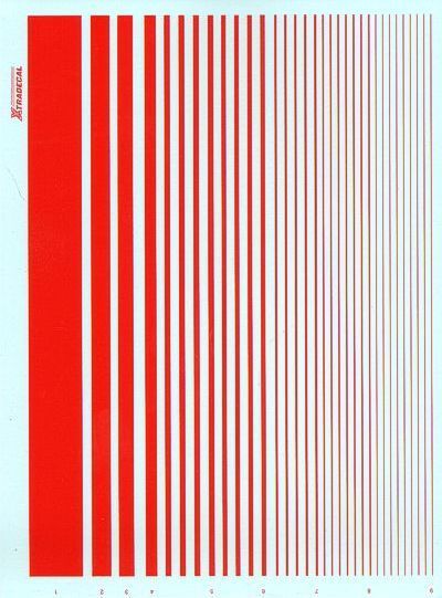Parallel Stripes Red (9 different widths)